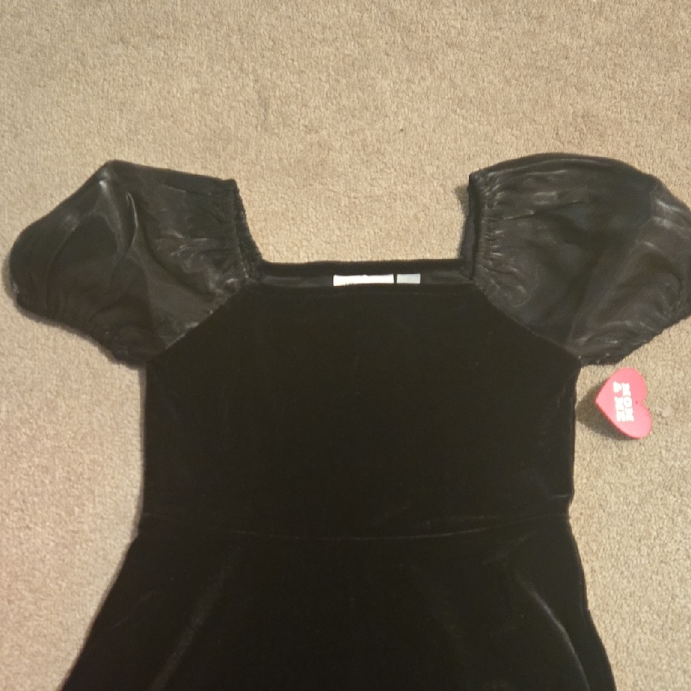 The Children's Place Black Velvet Formal Dress